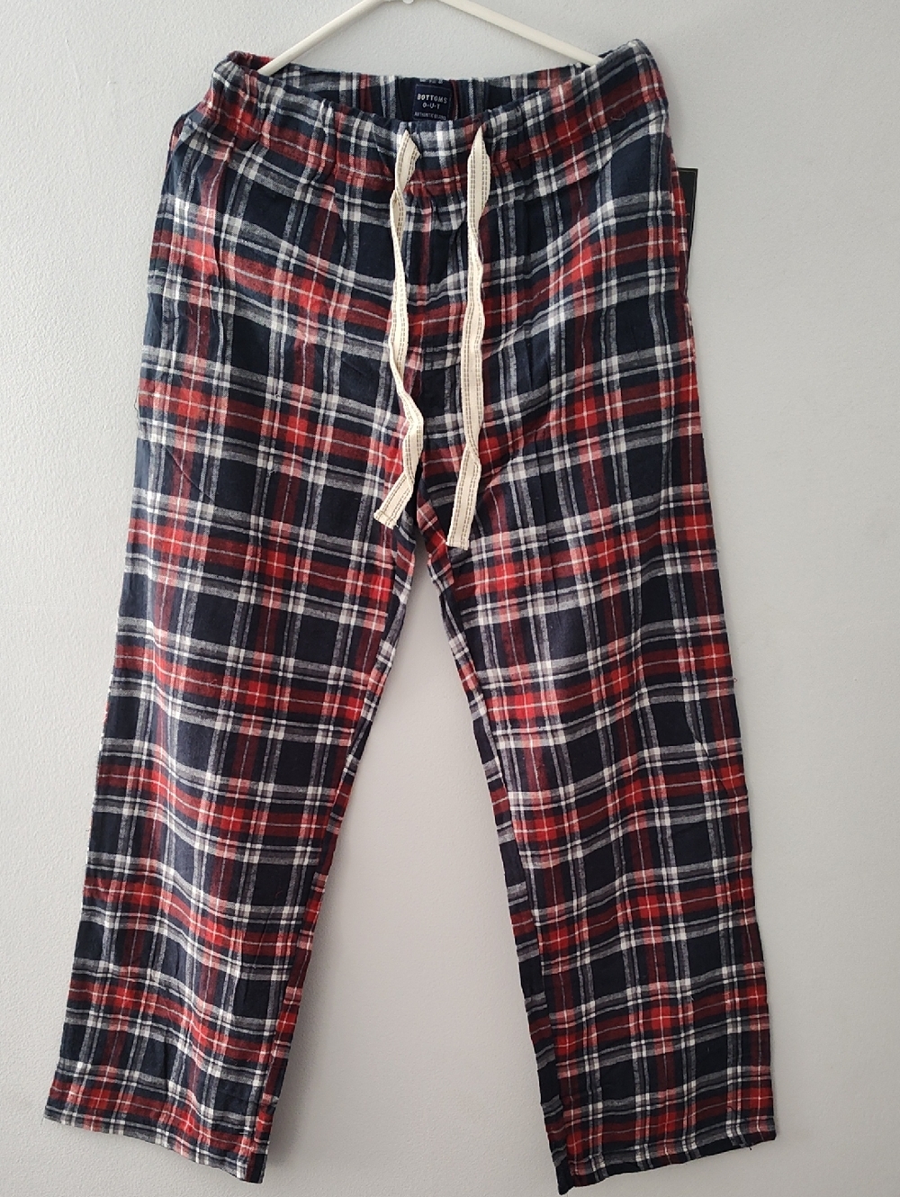 Unbranded Men’s Navy & Red Plaid Lounge Pants Size M